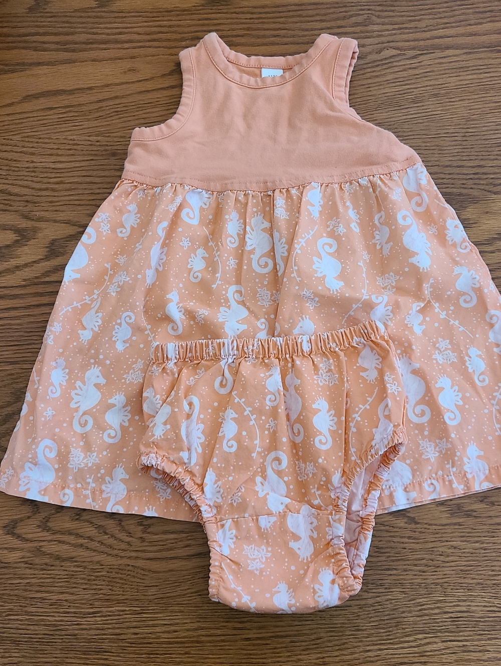 Vintage- GAP Baby 6-12 Mo. Peach Swim Cover Set.